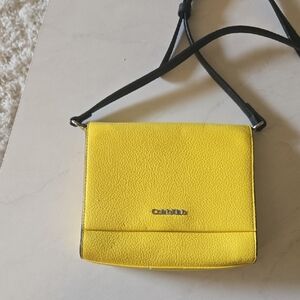 Calvin Klein Vibrant Yellow Crossbody Bag